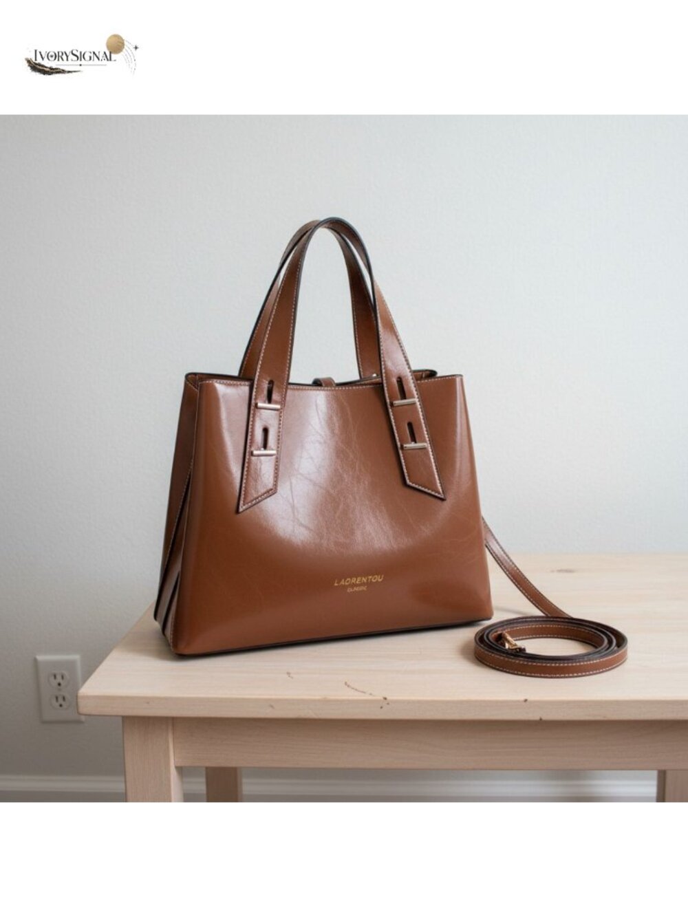 Genuine Leather Crossbody Satchel Top Handle Shoulder Tote Purse